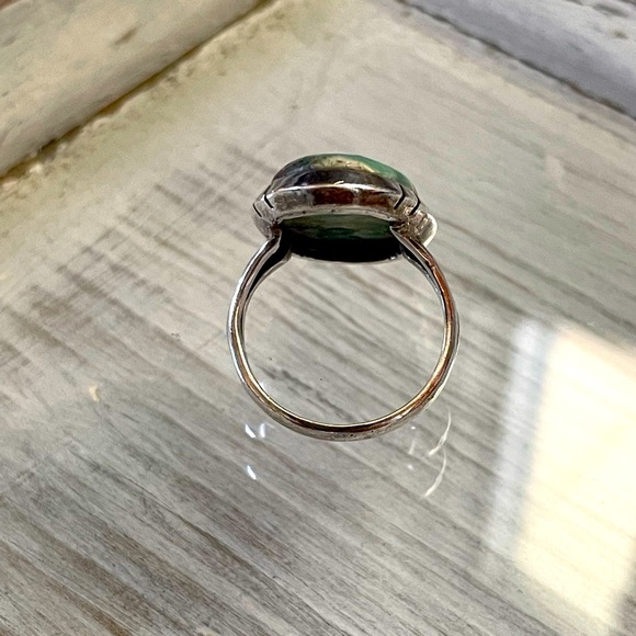 RUBY in ZOISITE Tumbled Stone & 925 Sterling Silver Ring - Picture 4 of 5